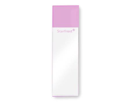 Objektglas adhesive, rosa
