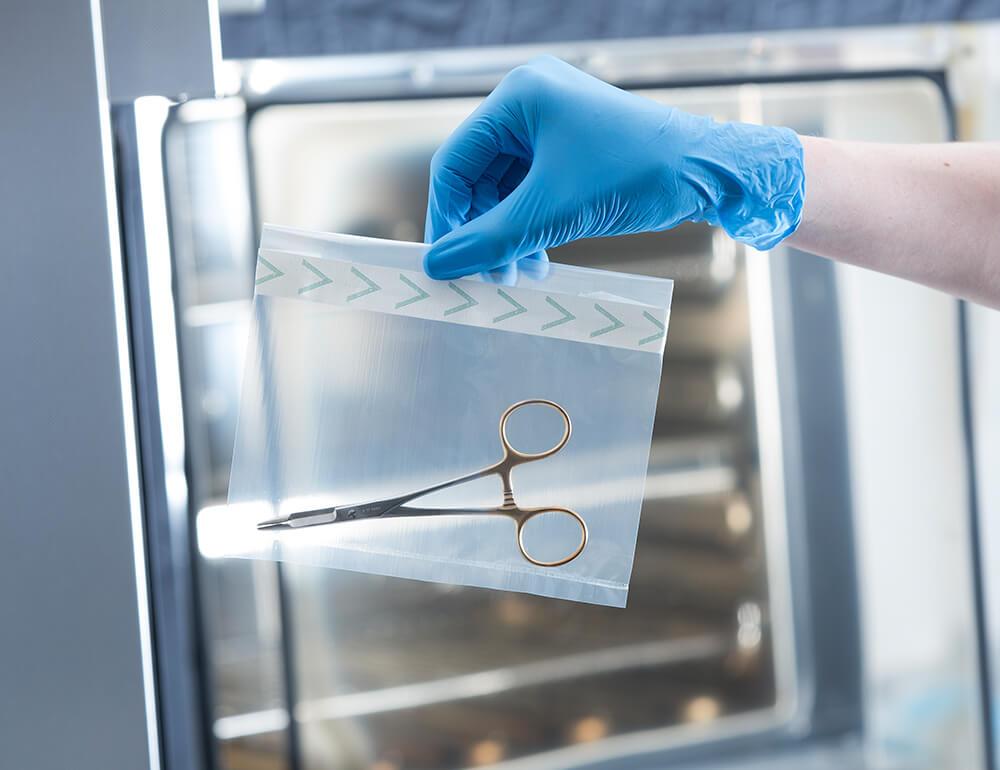 Foliepose steriliserbar, 100 x 450mm