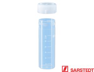Rør 40 ml, 85 x 28,5 mm, PP, hvidt låg