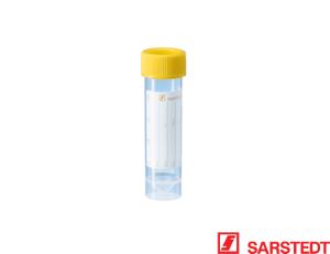 Rør 25 ml 90 x 25mm PP m/gult låg steril