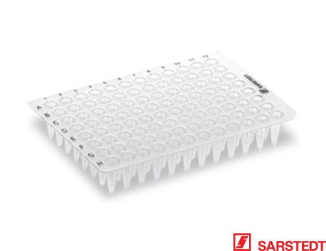 PCR-plade, 200 µl, 96 brønde, u/skørt