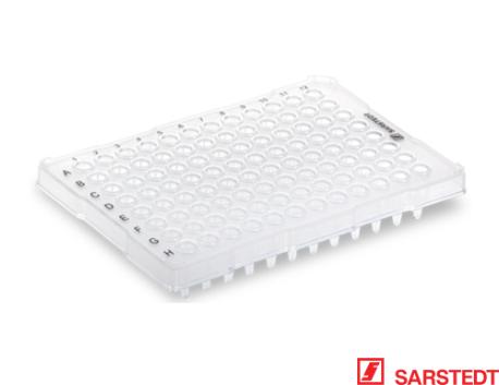 PCR-plade 200 µl, 96 brønde, halvt skørt