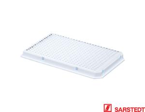 PCR-plade, 40 µl, 384 brønde, skørt hvid
