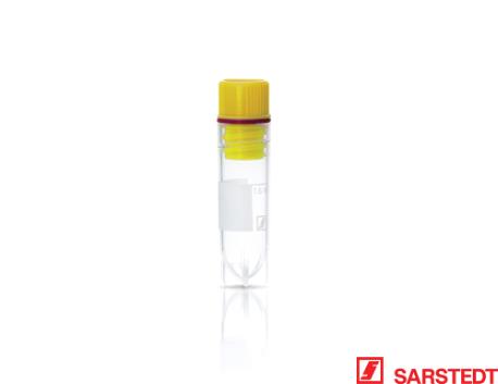 Cryorør, 2,0/1,6 ml, gult låg