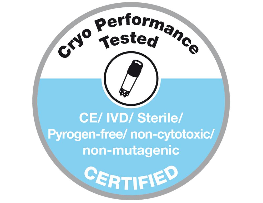 Cryorør, 5,0/4,5 ml, grønt låg