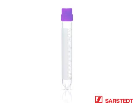 Cryorør, 5,0/4,5 ml, violet låg