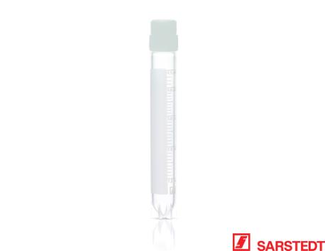 Cryorør, 5,0/4,5 ml, hvidt låg