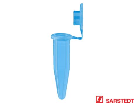 Mikrorør 1,5 ml, m/låg - blå