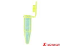 Mikrorør 1,5 ml, m/låg - gul