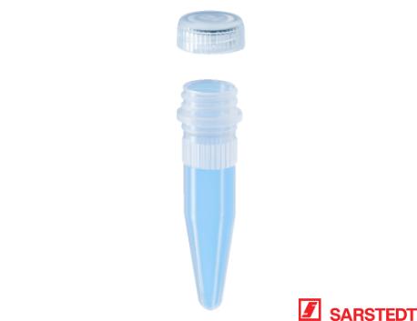 Mikrorør 1,5 ml, m/skruelåg vedlagt, pp