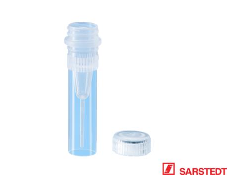 Mikrorør 0,5 ml m/skruelåg vedlagt