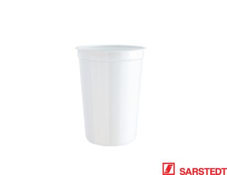 Bæger, 250 ml, 73x100, PS, hvid