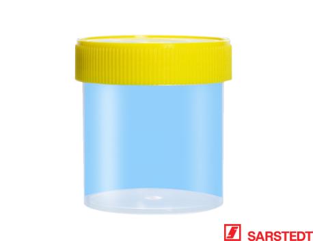 Bæger, 250 ml, steril, pp, m/gult