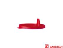 Snaplåg m/tud, rød, PE