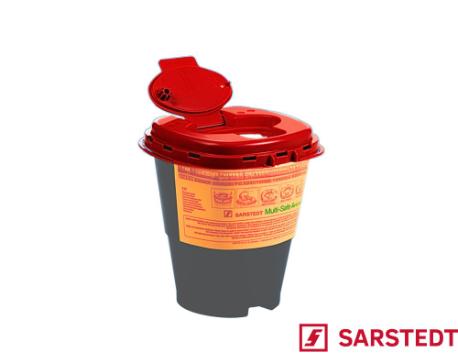 Kanylebøtte, 2,5 L, genanvendt PP, grå