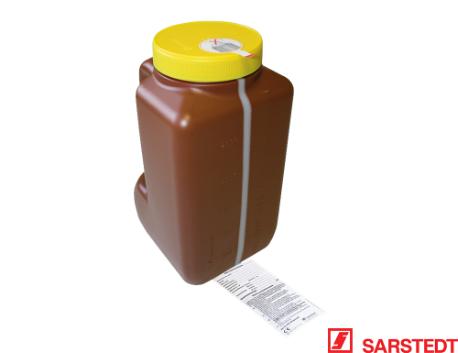 Urindunke 3000 ml brun med ventil