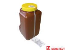 Urindunke 3000 ml brun med ventil