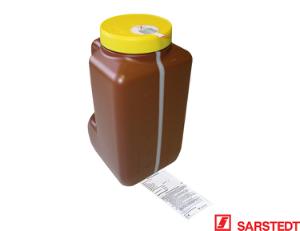 Urindunke 3000 ml brun med ventil