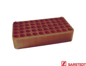 Monovette-stativ 5 x 10 x 17 mm d17 brun