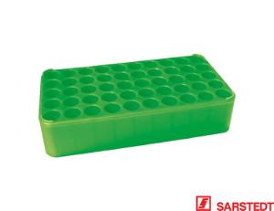 Monovette-stativ 5 x 10 x 17 mm d17 grøn